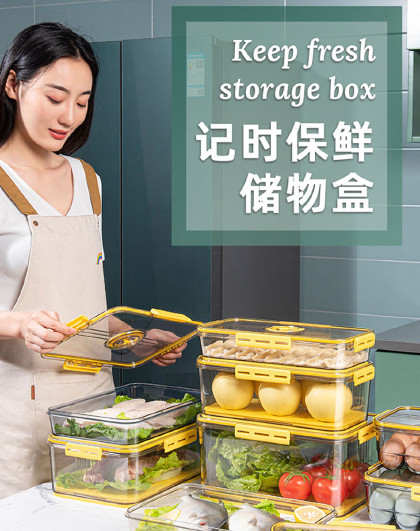 大号厨房密封罐冷冻饺子水果鸡蛋蔬菜储物罐冰箱冷藏收纳盒保鲜盒