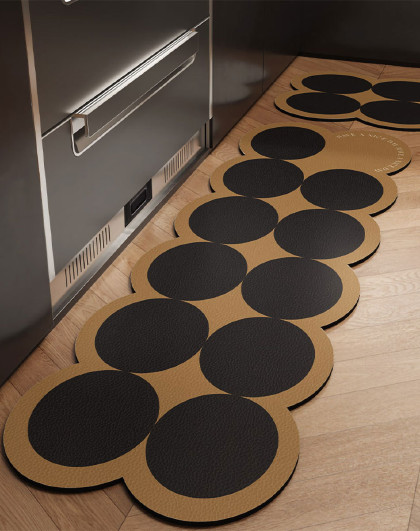2件套可擦免洗防滑垫厨房地垫防滑脚垫子地毯耐脏入户进门地毯