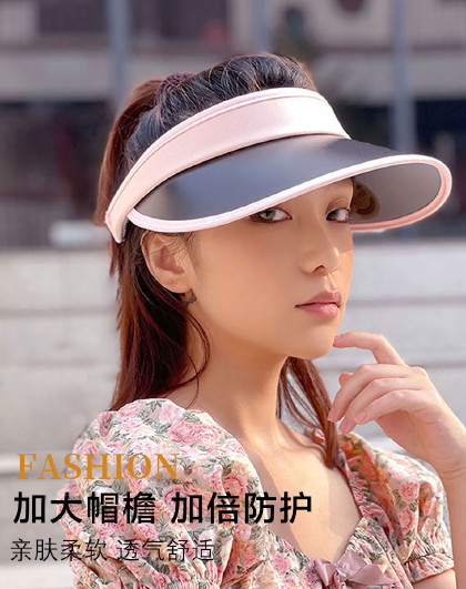 新款防紫外线配饰女士休闲百搭防风遮阳防晒用品空顶发箍