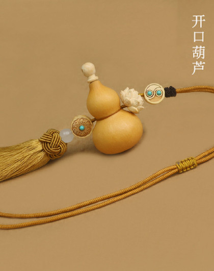 新款高档汽车挂件车内饰后视镜挂饰汽车挂件车内吊饰天然葫芦挂件